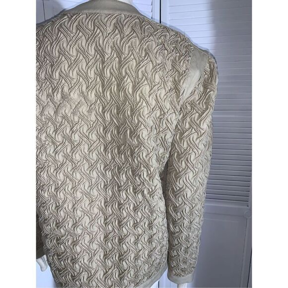 Vintage Saks Fifth Avenue Textured Quilted Button Down Jacket - Picture 5 of 16